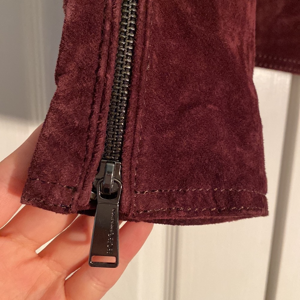 Bcbgeneration Purple Suede Jacket - image 5